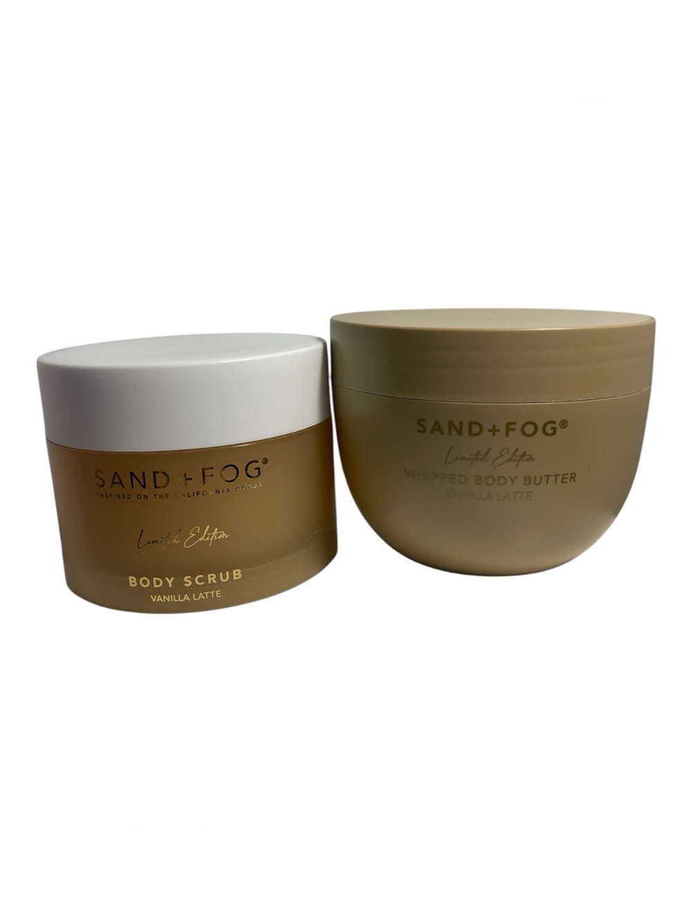 Sand + Fog “Vanilla Latte” LIMITED EDITION Body Scrub/Butter Set - NWT**